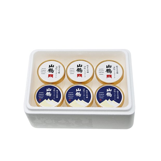 山鶴 純米大吟醸酒粕ジェラート(6個入り)